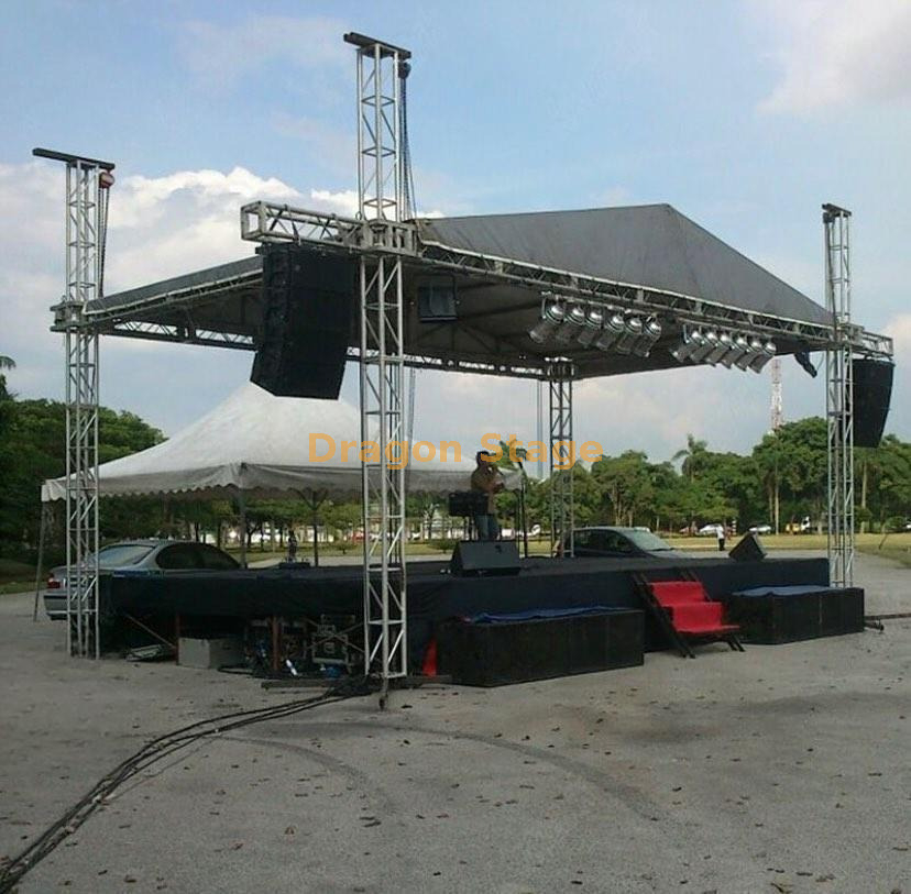 Treliça de palco para alto-falante de concerto ao ar livre 12x5x7m