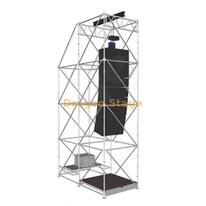 Sistema de suspensão Ringlock Line Array DragonStage 2x4x8m com reator e plataforma de trabalho