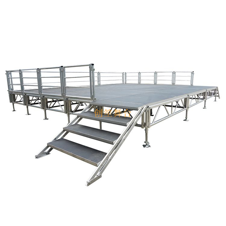 Park Aluminium Portable Square Stage 8.54x6.1m Altura: 0,8-1M
