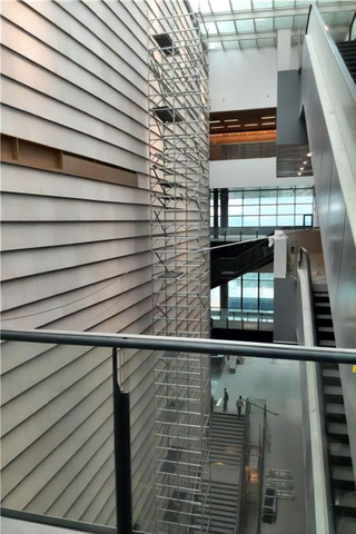 andaime dobro portátil móvel de alumínio de 1.35x2x14m com escada de escalada