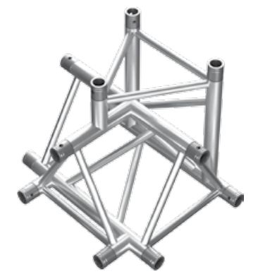 FT43-T42 HT43-T42 tubos triangulares triângulo de treliça de 50 × 2mm