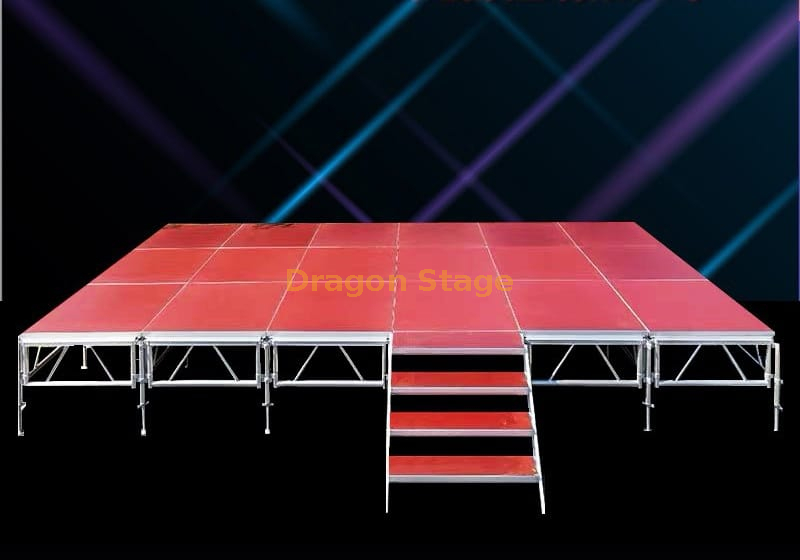 Plataformas modulares de palco para festa de evento de alumínio 8x5m