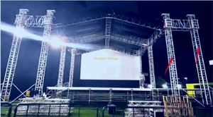 Sistema de treliças de alto -falante de matriz de linha ao ar livre 18x16m