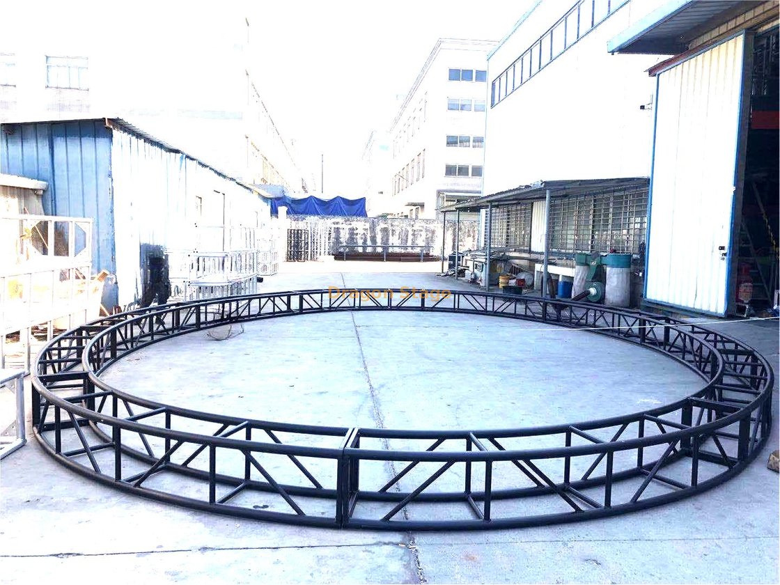 Truss portátil redondo preto para DJ