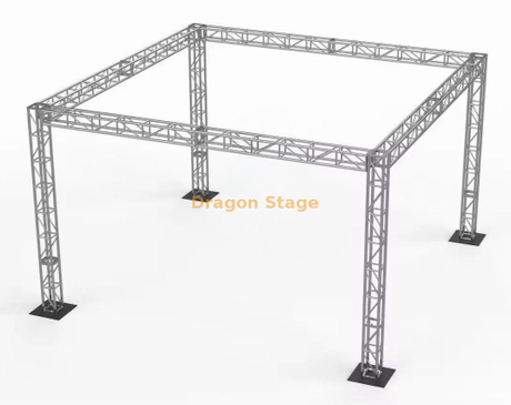 sistema de alumínio resistente do fardo da iluminação da fase de 6x6x4m - fardo modular da caixa do evento da altura de 4m