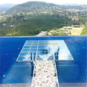 Plexiglass Pool capa da pista de dança do palco 11pieces