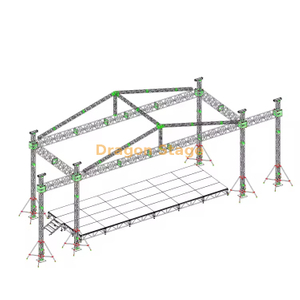 Plataforma de palco para concerto de eventos ao ar livre 20x8x8m