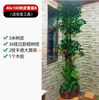 Casca simulada, plantas verdes, flores, trepadeiras, folhas, embrulhadas em tubos de água, decorados com cáqui 40 × 100 Conjunto de cascas B