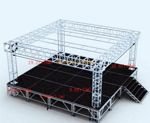 Plataforma portátil de alumínio de 4ft*4ft para concerto para eventos 4.88x4.88m