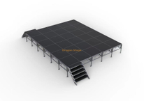 Custom Single Portable Simple Church Stage Designs 7.32x6.1m altura 0,6-1m