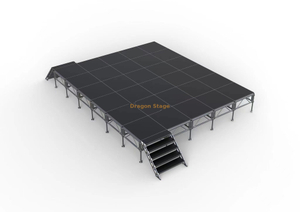 Custom Single Portable Simple Church Stage Designs 7.32x6.1m altura 0,6-1m