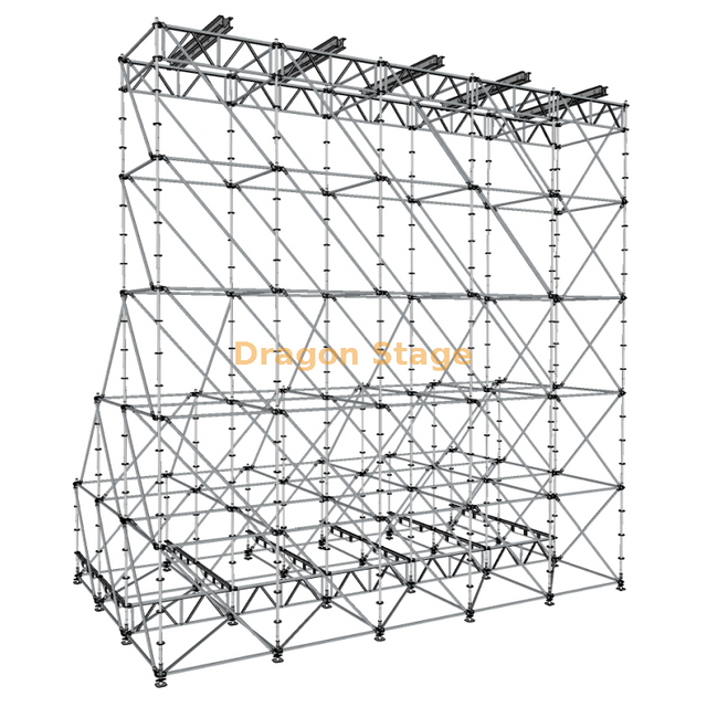 Torre de tela 10x6x10m Ringlock modular LED torre de suporte de tela para concertos