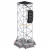 2x2x10m Ringlock Line Array Torre suspensa com telhado, lastro e plataforma de trabalho