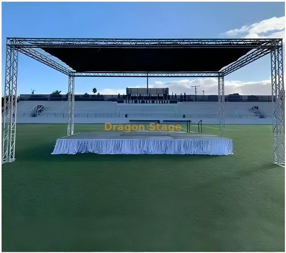 Fase de teto plano de fácil montagem para a quadra de esportes 6x6x3m