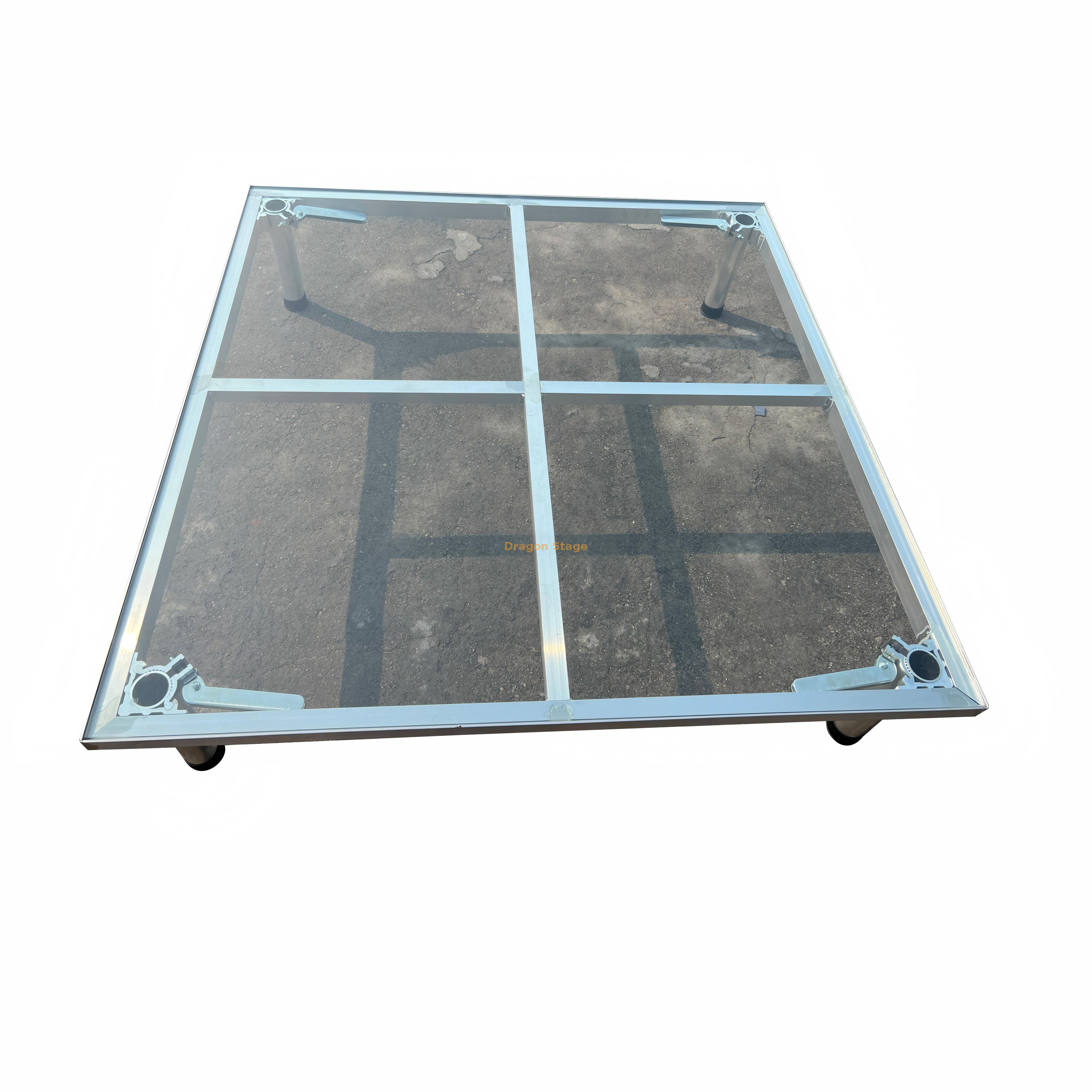 Piso do palco em vidro