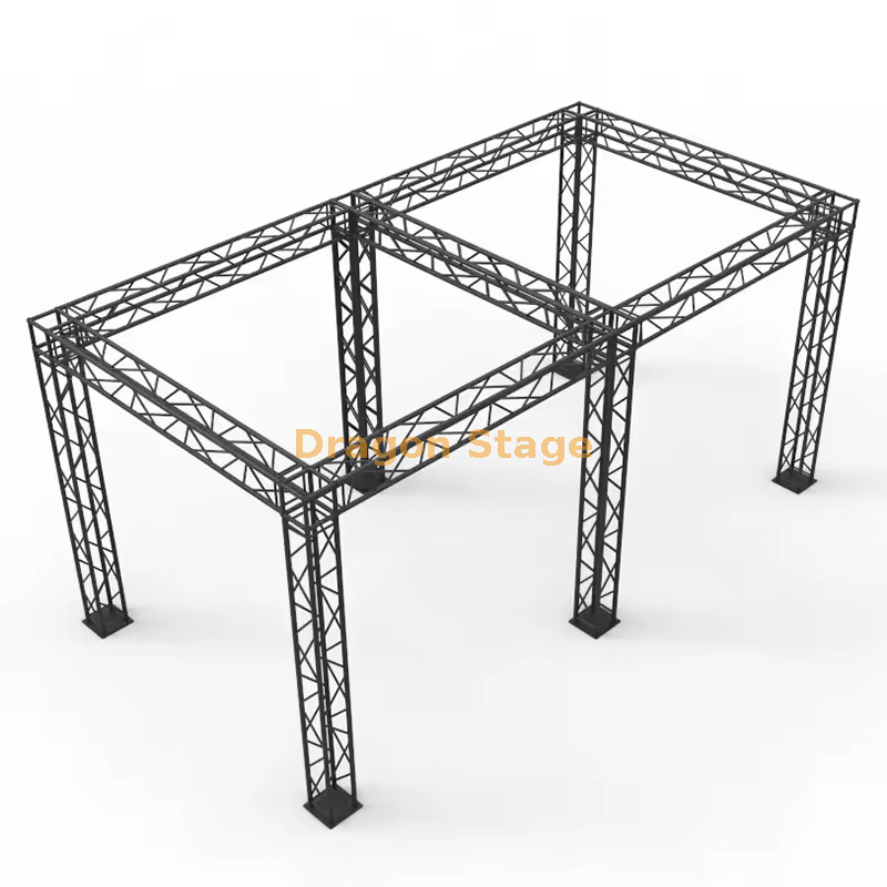 sistemas de treliça de iluminação de palco sem telhado 5x20m altura 6m