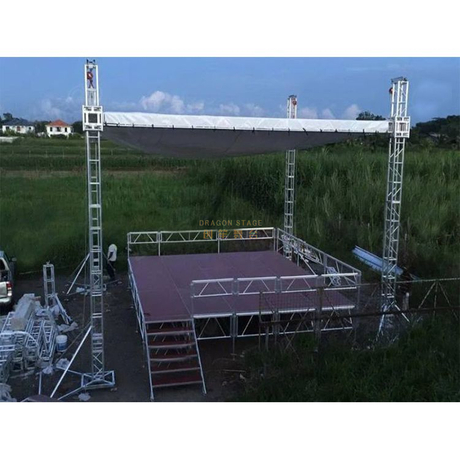 Estágios modulares portáteis da igreja com altura ajustável de alumínio 