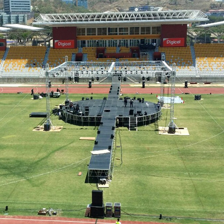 Projetos de palco personalizados nos EUA