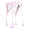 Cano de tenda de festas de casamento e cachimbo de pano de cortina e cortina para casamento