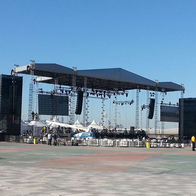 Sistemas de palco para concertos e eventos ao vivo