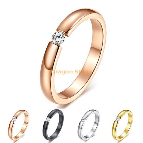 Zircão personalizado masculino casal 14k 18k prata feminino banhado a ouro anéis de casamento de noivado