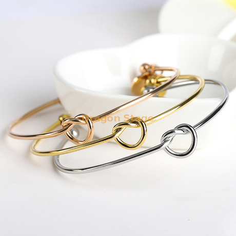 2020 Hot Fashion Wholesale Lucky Charm Jewelry ip Patiled Gold Women Women Stainless Stone Cuff Nó pulseira de pulseira