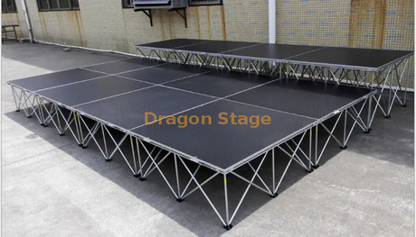 Plataforma de palco dobrável de alumínio para palco de aranha portátil