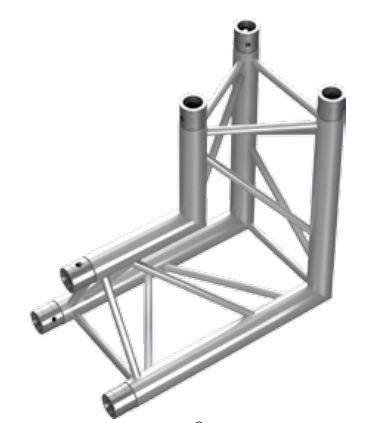 Treliça de tubos triangulares PT33-C25 50×2