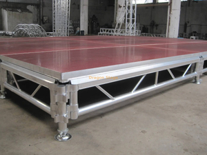 Plataforma de Palco Portátil 8x3m com 2 Escadas