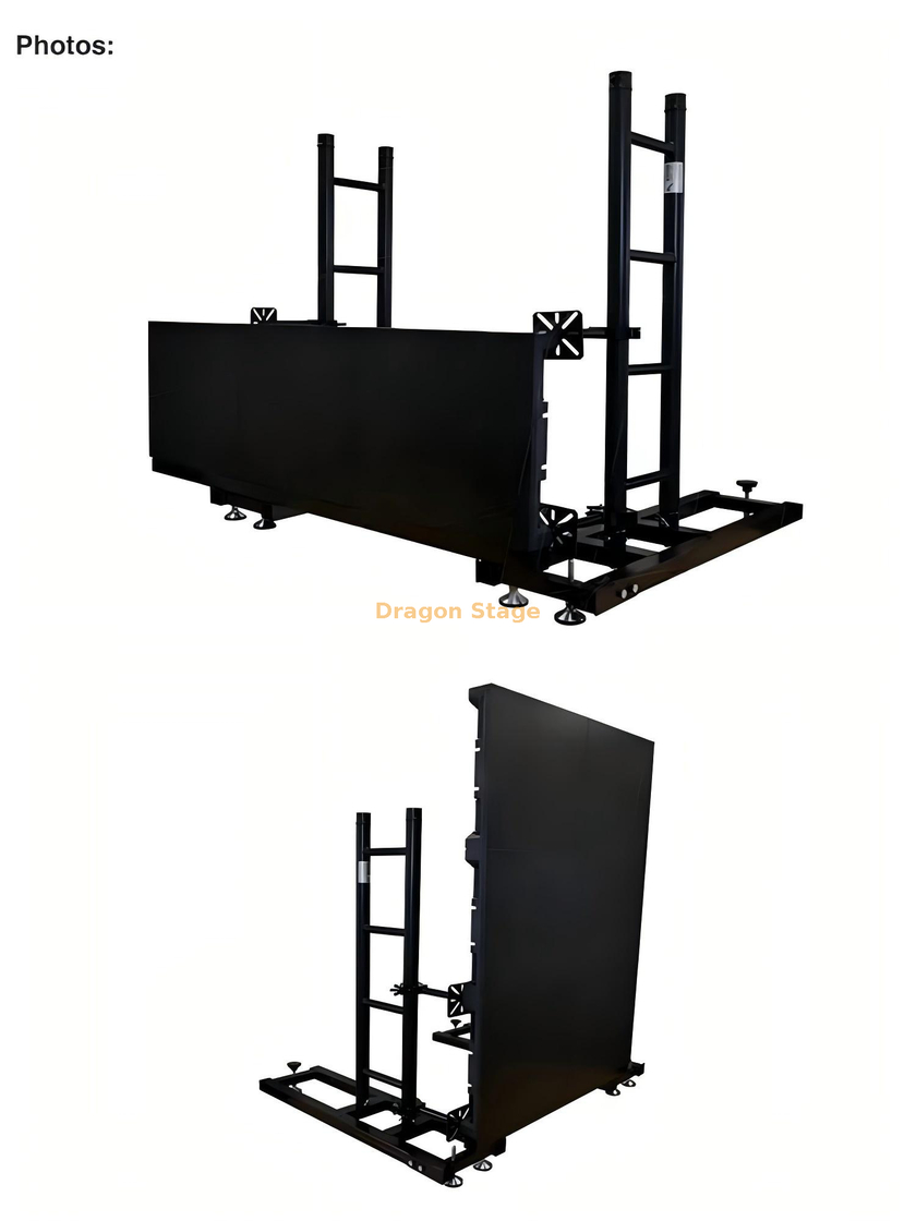 O fundo conduzido da fase da tela de exposição conduziu o fardo video 2x2m da parede