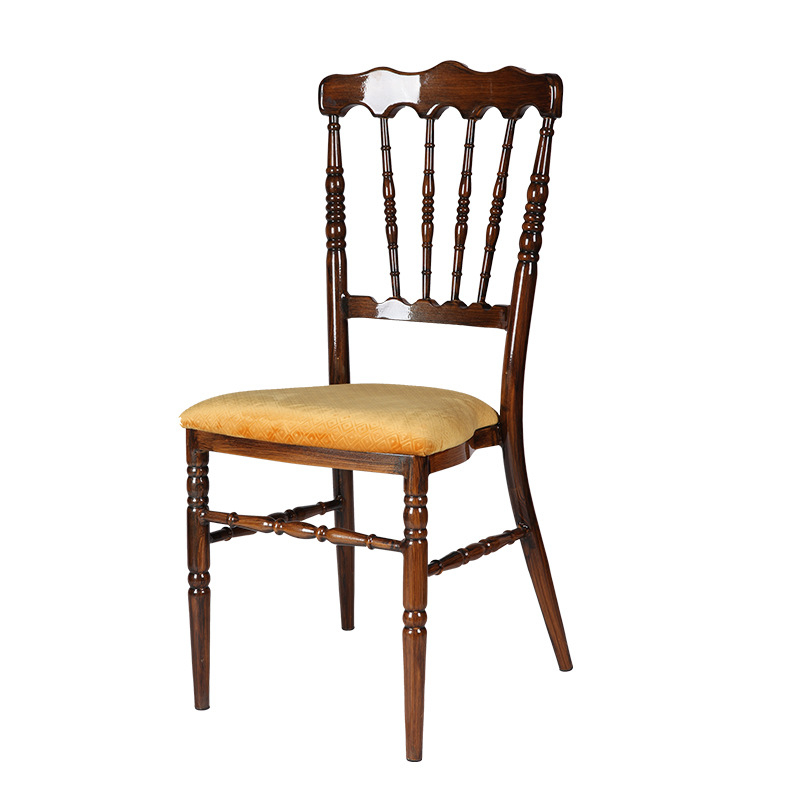 Móveis de hotel Cadeira de castelo de casamento Cadeira de ferro Art Hotel Cadeira de jantar Cadeira conjunta de bambu de metal Cadeira de jantar de restaurante Fornecimento direto do fabricante