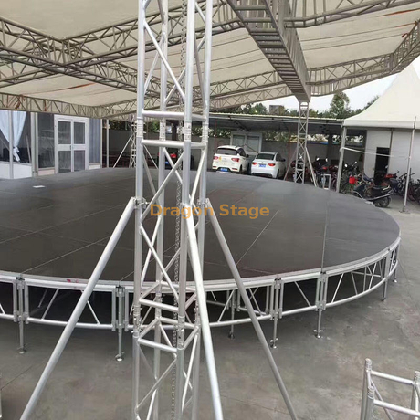 Palco pequeno redondo de alumínio para igreja
