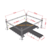 Alumínio Fashion Show Stage Stage Stage Setup 12x10x6m