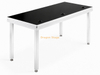 Mesa móvel de alumínio personalizada para DJ de 2200x800x900mm com rodízios bloqueáveis