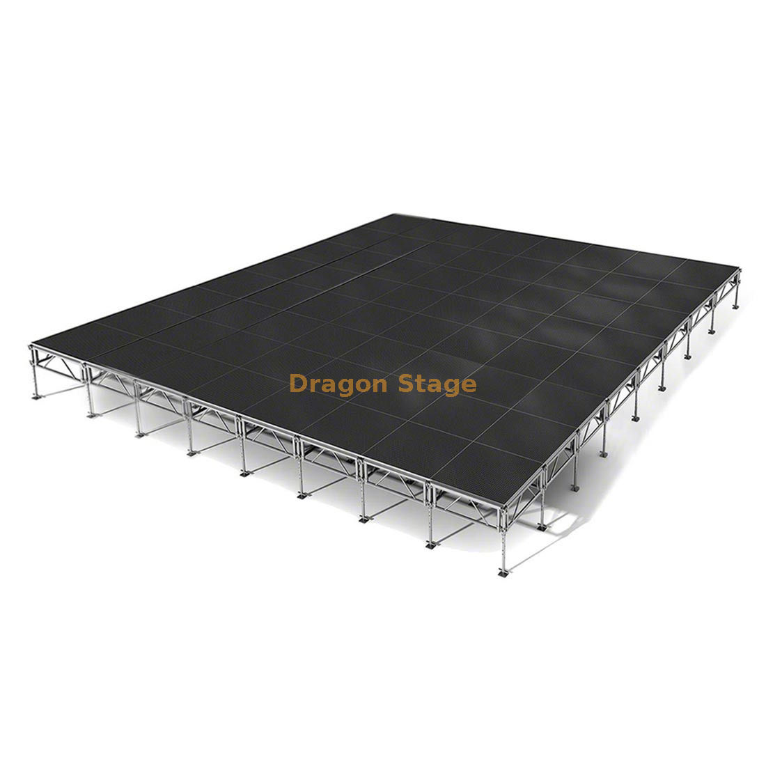 P&oacute;dio de alum&iacute;nio para concerto