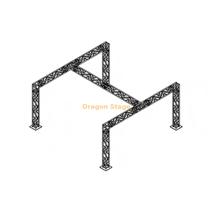 Sistema de treliça de iluminação de palco móvel em liga de alumínio 6x6m - Pórtico de evento profissional alto resistente de 3m