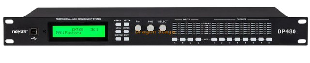 Processador de alto-falante digital FIR | Sistema de gerenciamento de alto-falantes 4×8 DSP com filtros FIR