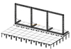 Estrutura de suporte de vídeo LED treling 16x6m