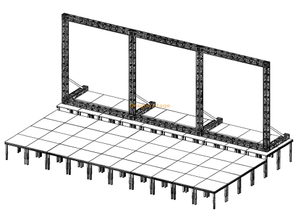 Estrutura de suporte de vídeo LED treling 16x6m