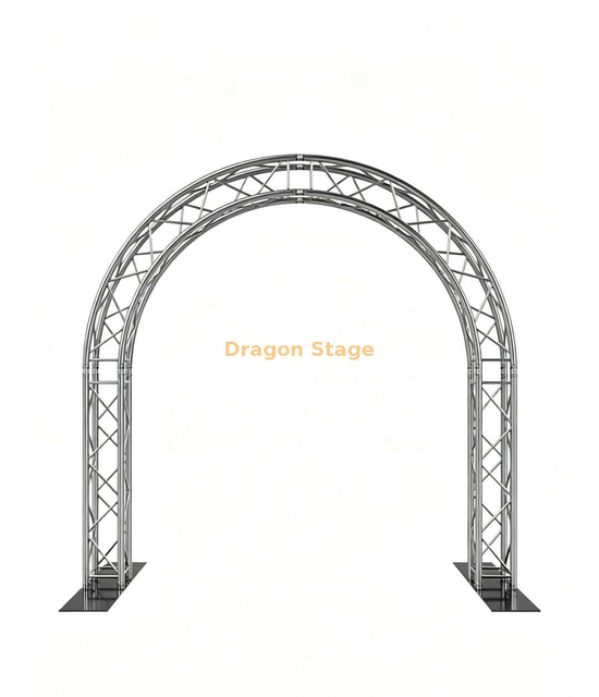 3,8 x 3,4 m 290 mm de alumínio Spigot Arch Truss Gateway para casamentos e exposições